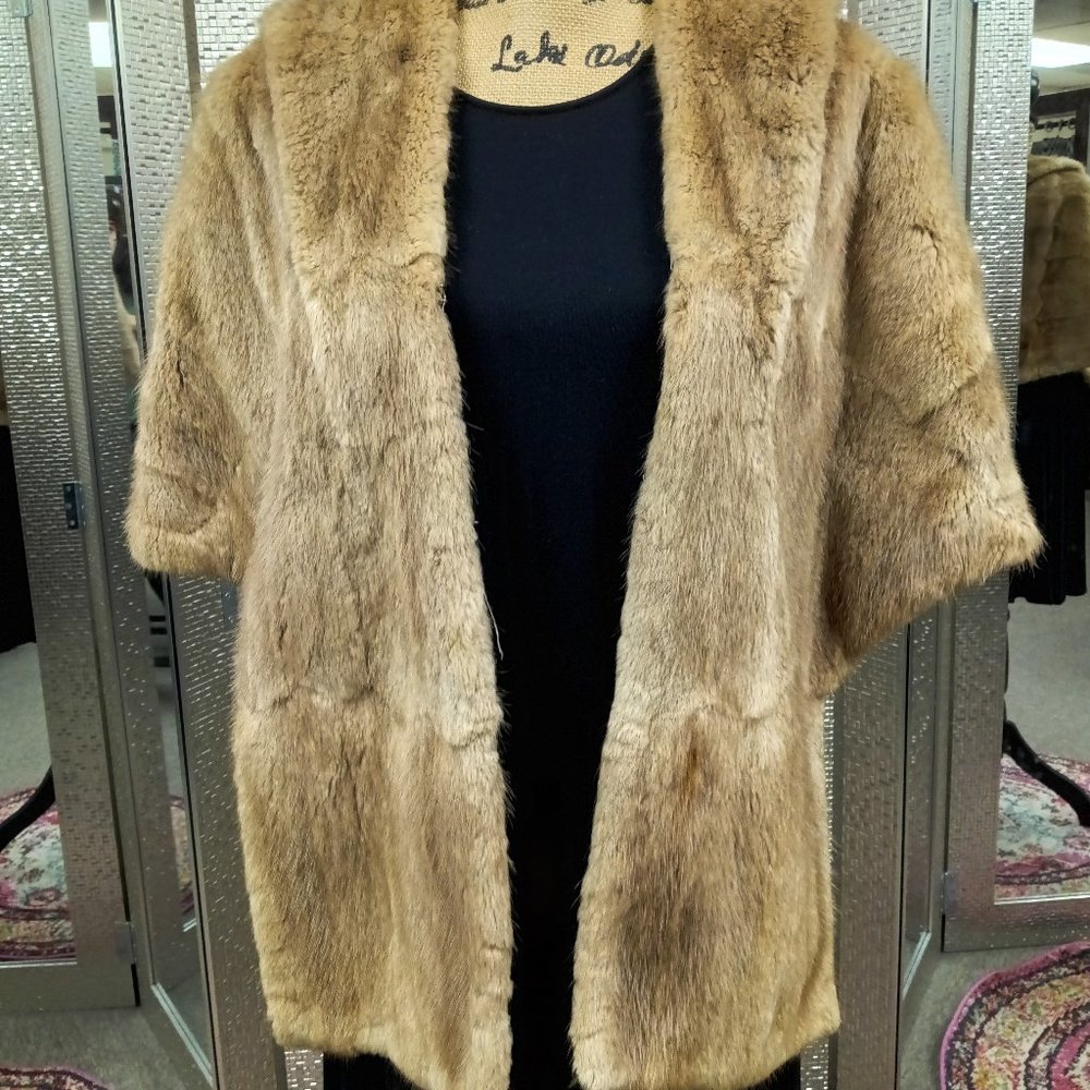 Vintage Fur Label Authority shawl - Picture 1 of 7